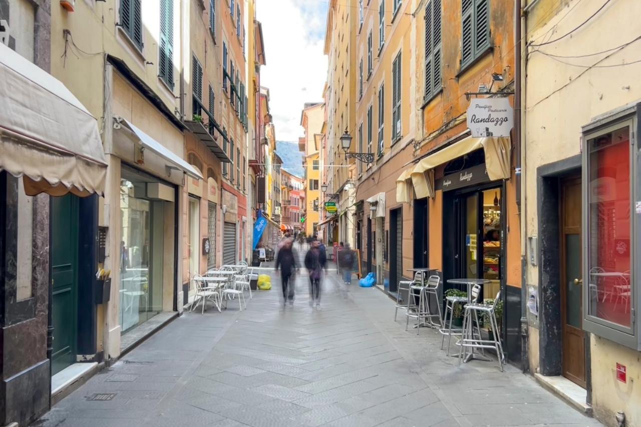 Mazzini 12, Elegant Central Apartment With Free Private Garage 800 M, Air Conditioning, Wi-Fi, Just 100 M From The Public Beach Rapallo Eksteriør billede