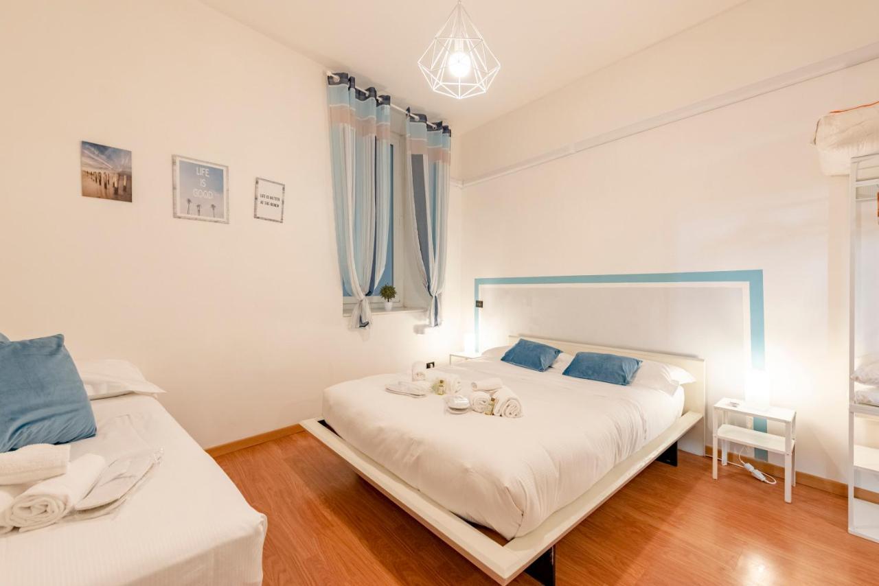 Mazzini 12, Elegant Central Apartment With Free Private Garage 800 M, Air Conditioning, Wi-Fi, Just 100 M From The Public Beach Rapallo Eksteriør billede